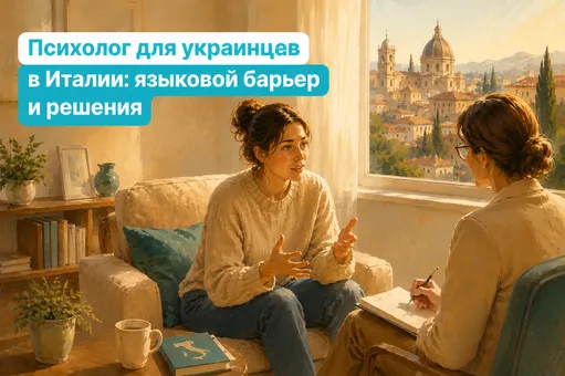Психолог для украинцев в Италии: языковой барьер и решение