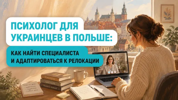 Психолог для украинцев в Польше: как найти специалиста и адаптироваться к релокации