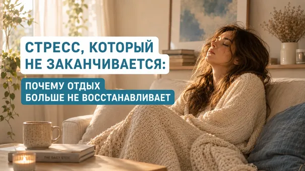 Стресс, который не заканчивается: почему отдых больше не восстанавливает