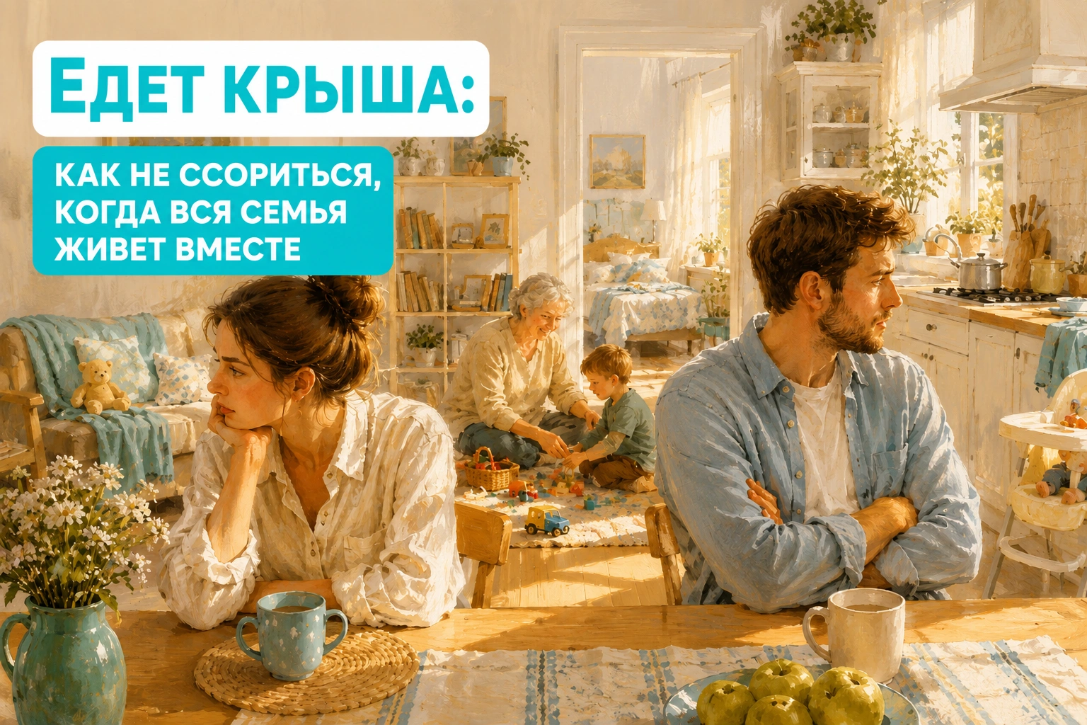 Едет крыша: как не ссориться, когда вся семья живет вместе