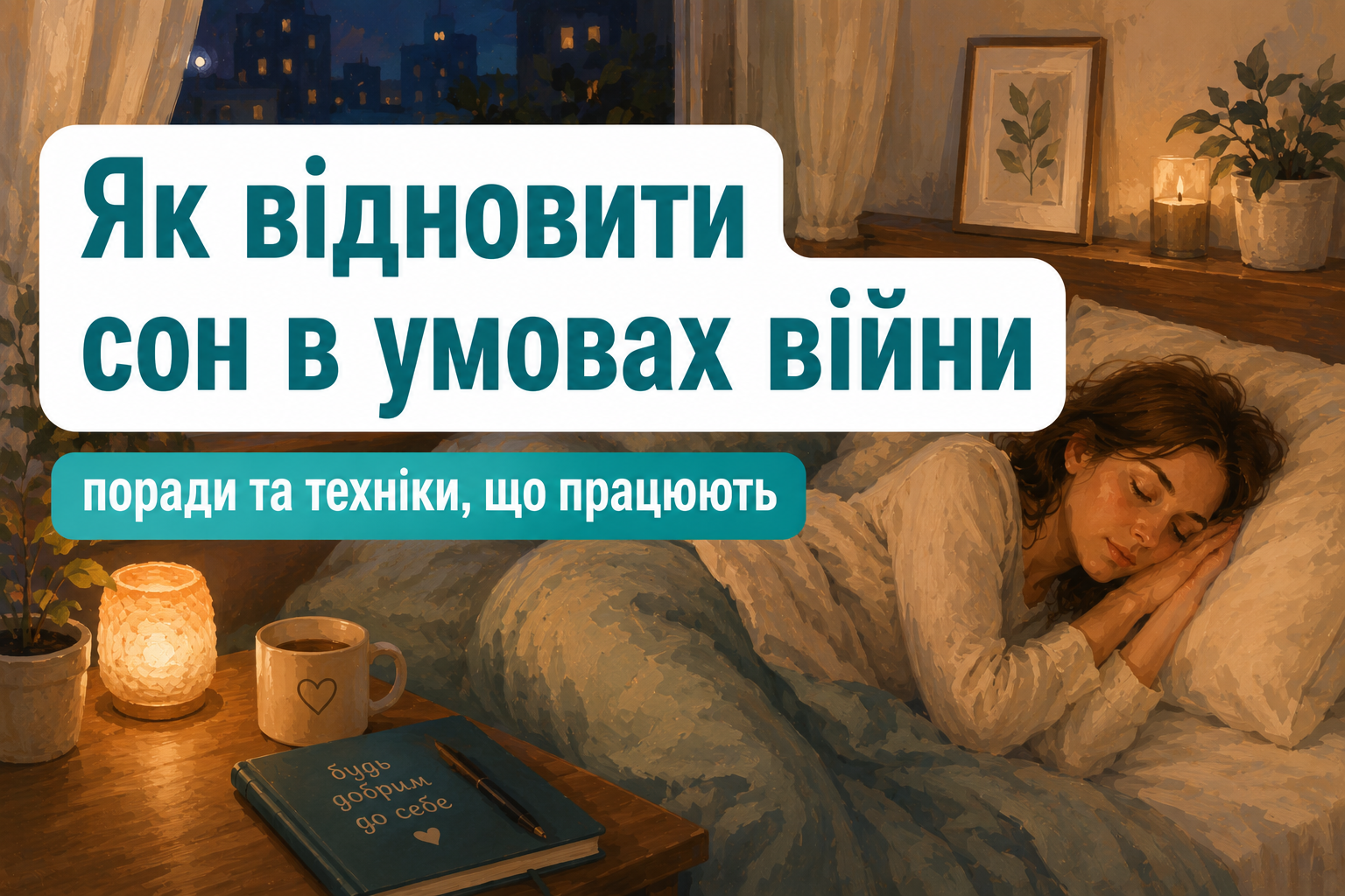 Як відновити сон в умовах війни: поради психологів і техніки, що працюють