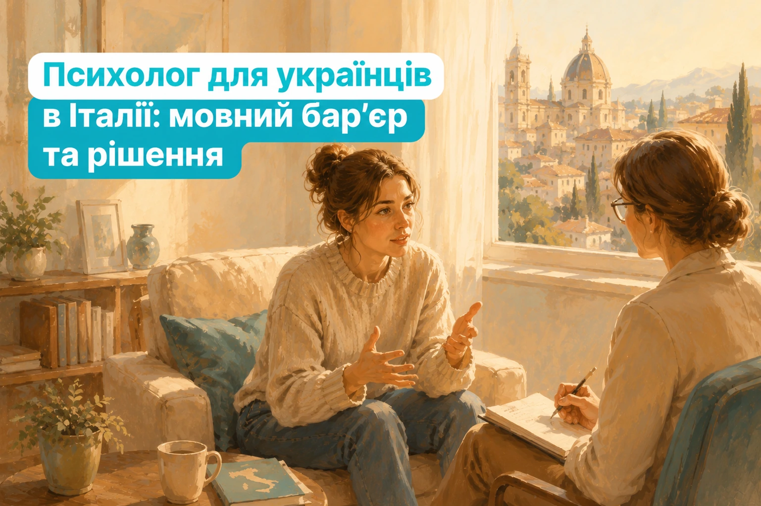 Психолог для українців в Італії: мовний бар’єр та рішення